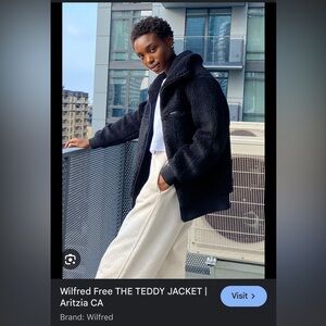 Aritzia Wilfred Free Teddy Jacket
